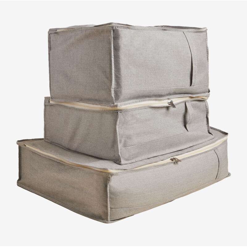 Lot de 3 boîtes de rangement Jamil Sklum