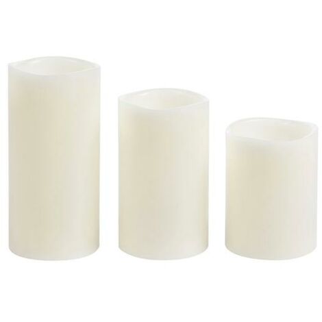 Lot de 3 Bougies Led ø 75 mm - talla