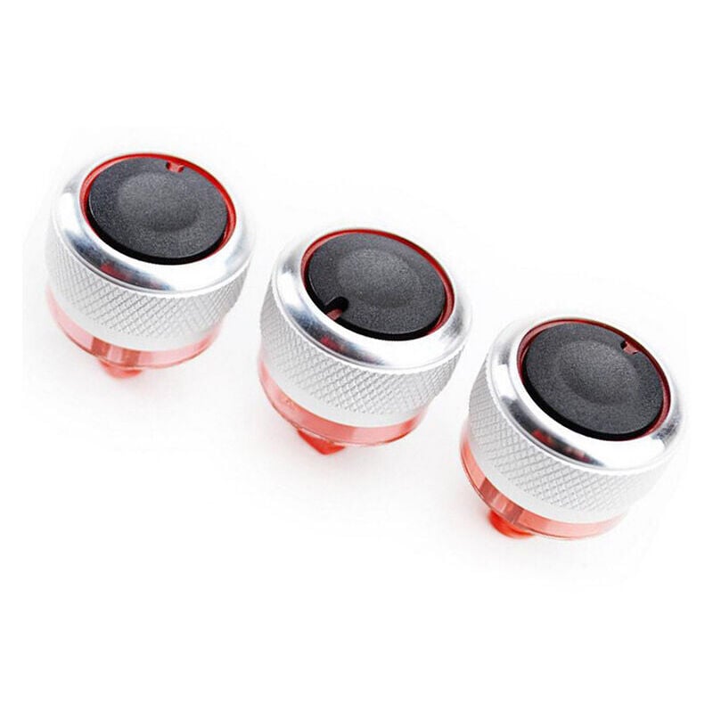 SNQ - Lot de 3 Bouton de Contrôle de Climatisation ac, Remplacement de Bouton de Commande de Ventilateur ac pour Climatiseur de Voiture pour Peugeot