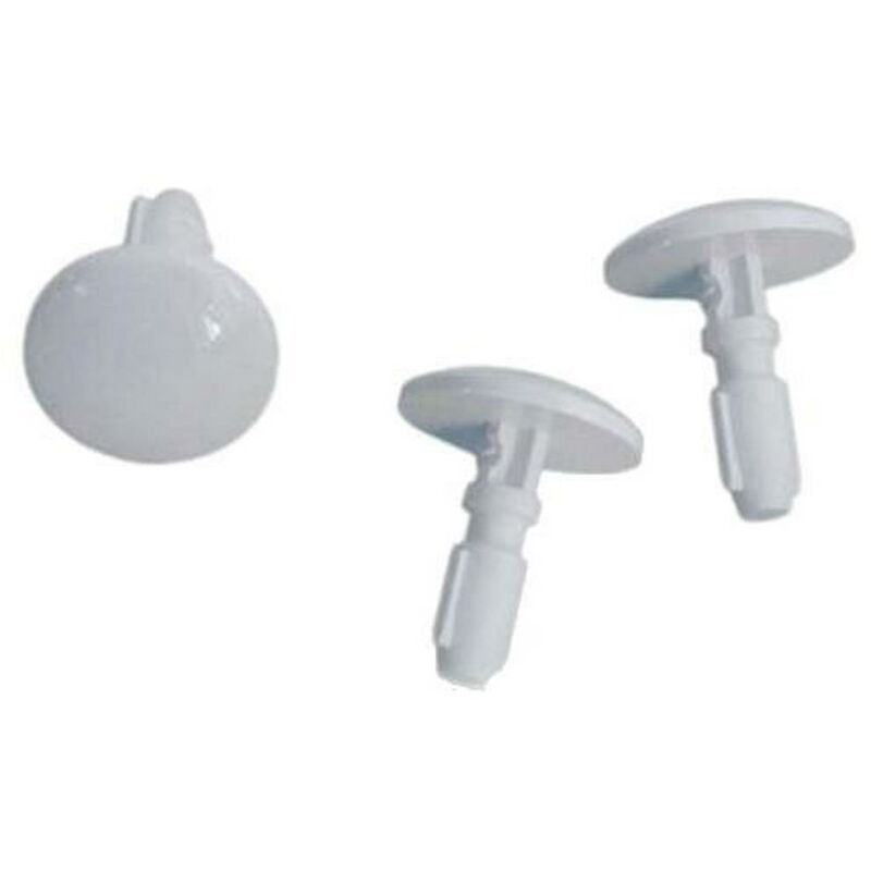 Lot de 3 boutons blancs