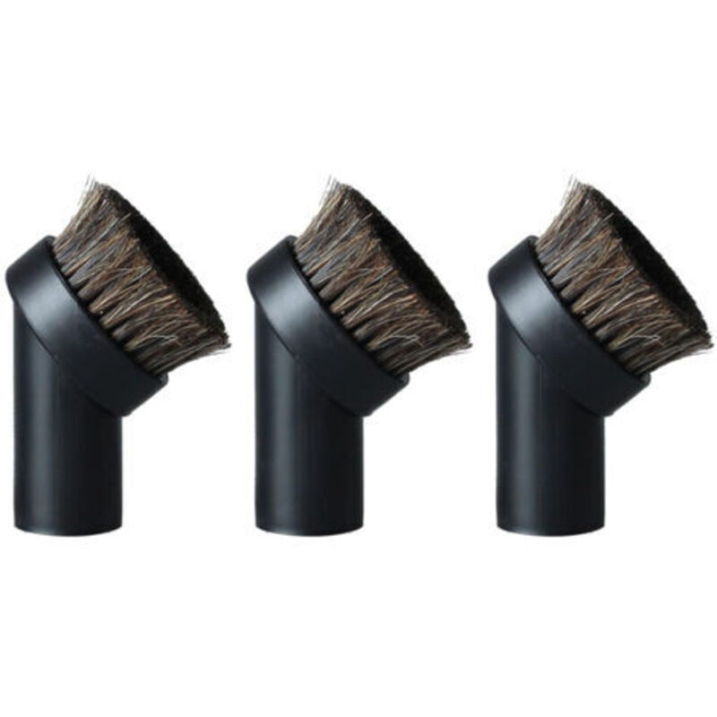 Lot de 3 brosses à poussière rondes pour aspirateur de 60mm