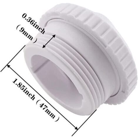 Lot de 3 buses de jet pour piscine, buse de massage spa rotative à 360°, connecteur de buse de retour d'eau remplaçable pour piscine, accessoires de piscine