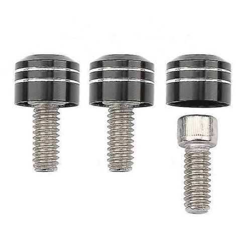 Lot de 3 cache-vis Torx en acier inoxydable pour pare-brise de moto Harley Touring Trike Glide 96-13--A