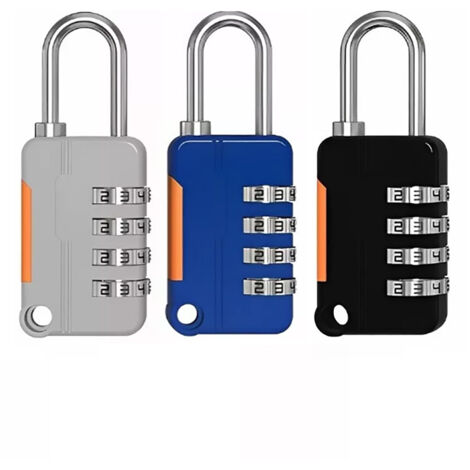 Lot de 3 cadenas à combinaison portables à 4 chiffres, réinitialisables, pour valises, sacs à dos, sacs de voyage et sacs de sport.