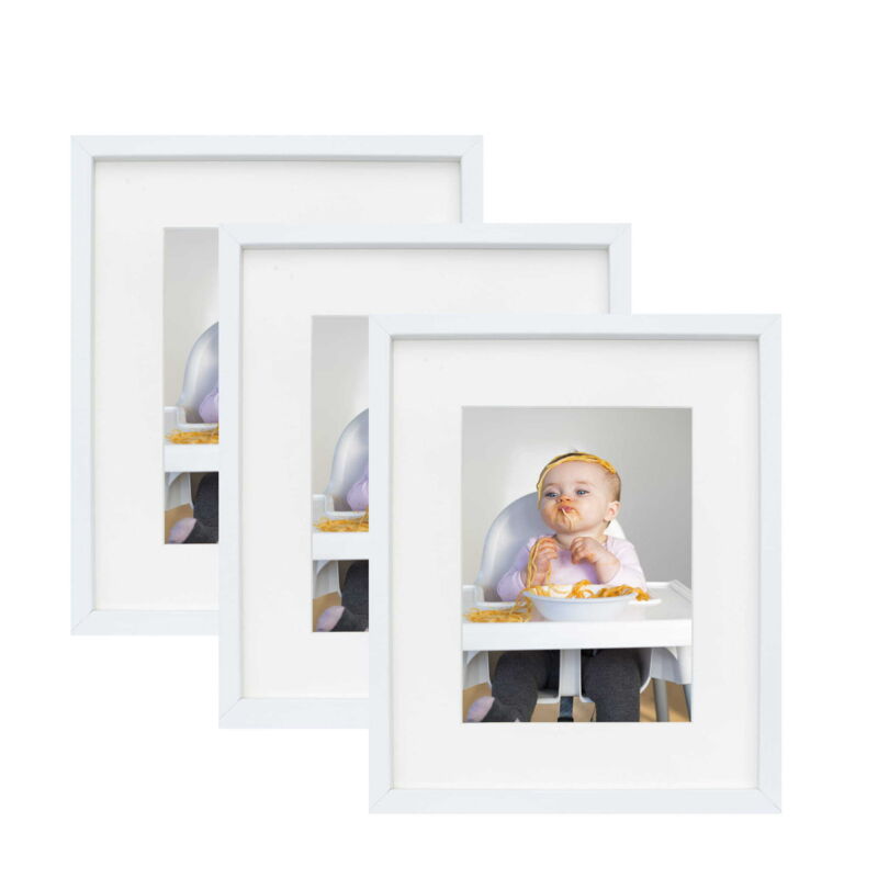 Lot de 3 cadres photo blancs, format A5 15x21, BD art