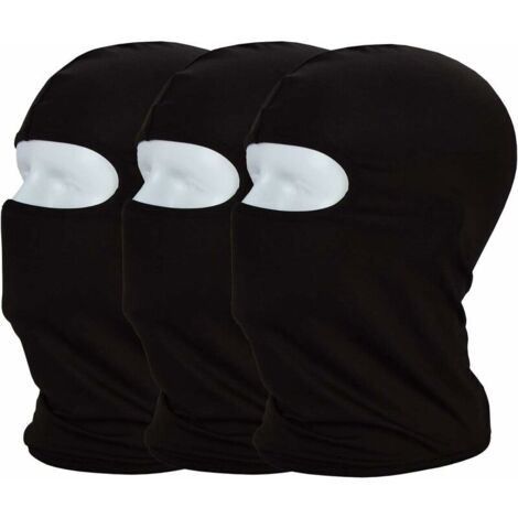 Lot de 3 cagoules d'été en tissu élastique fin et respirant pour le cyclisme et les sports de plein air - Protection contre les UV et la poussière