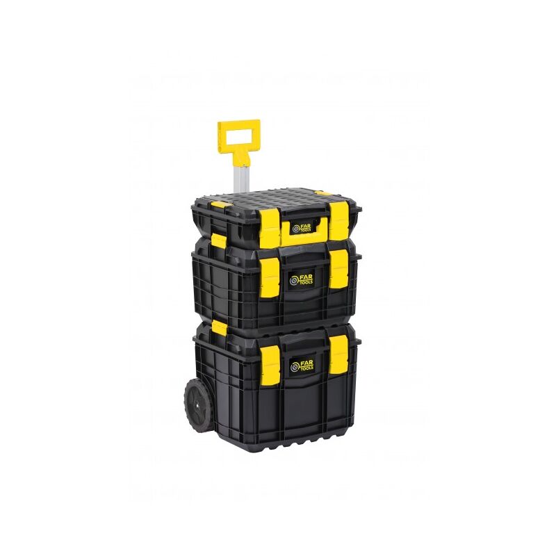 Fartools - Lot de 3 caisses de transports empilables - far tools - 615365