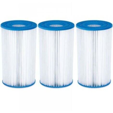 Lot de 3 cartouches filtrantes de climatisation de piscine, diverses séries d'accessoires de pompe à eau filtrante, cartouches filtrantes de circulation