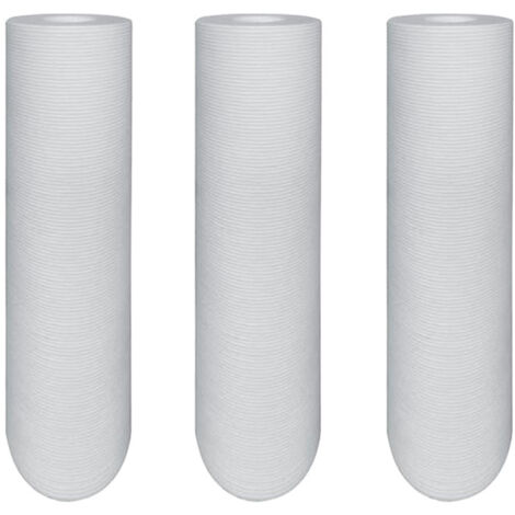 Lot de 3 cartouches filtrantes extrudées 20µ 9" 3/4" (20/27) - Pour tous les filtres - Merkur