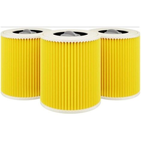 Lot de 3 cartouches filtrantes pour aspirateur Kärcher WD3 Premium-AquaForge