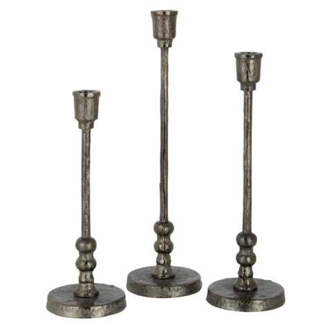 Lot de 3 Chandeliers Design "Becca" 40cm Noir