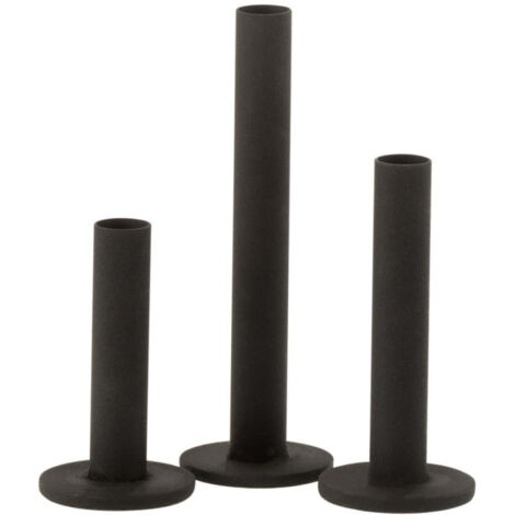 Lot de 3 Chandeliers "Marbelous" 21cm Noir Mat