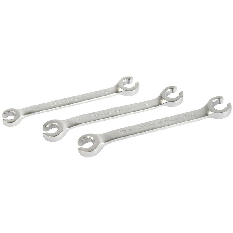 Autobest - Lot de 3 clés à tuyauter 8-10 11-13 12-14 mm