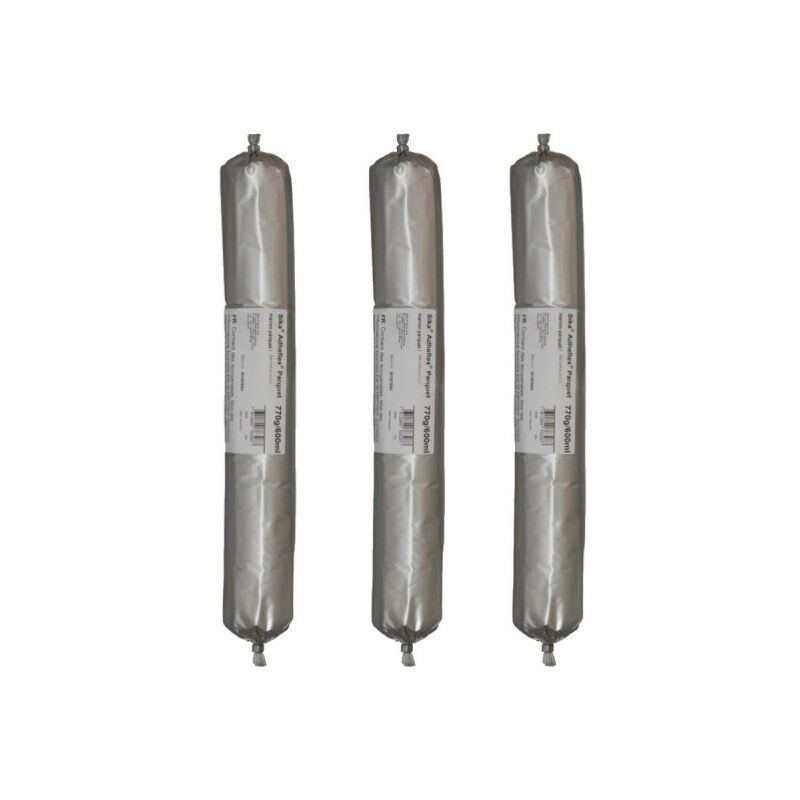 Sika - Lot de 3 colles souples Adheflex Parquet - 600 ml