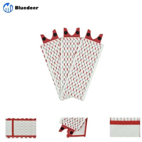 Lot de 3 compatibles avec les chiffons de rechange Vileda UltraMax/UltraMaT 2in1 Flat Mop
