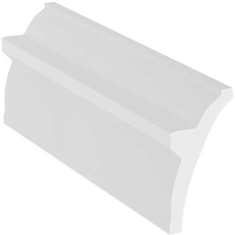 Lot de 3 corniches plafond en polystyrène L290 x l5.1 x H10 cm blanc - RANETIA