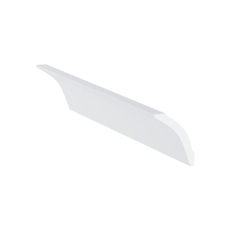 Lot de 3 corniches plafond en polystyrène L290 x l1.4 x H5 cm blanc - renoda