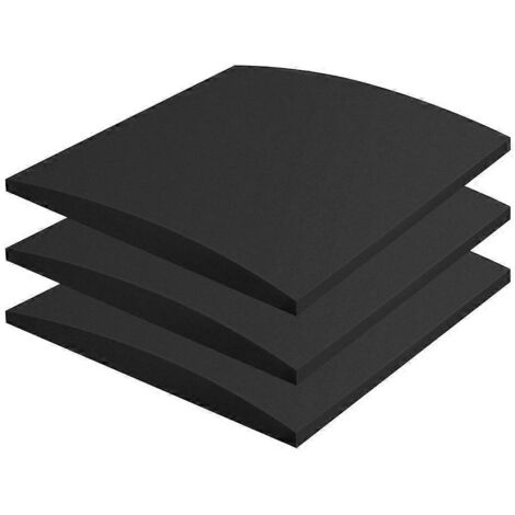 Lot de 3 coussins de soutien pour canapé, pour siège affaissé, noir