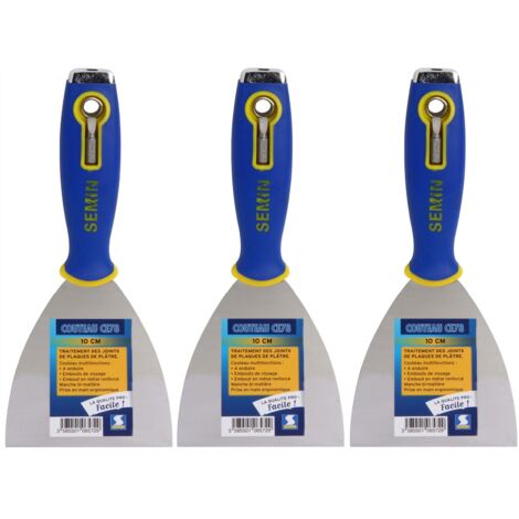 Lot de 3 couteaux à enduire multifonctions Semin CE 78 - 10 cm