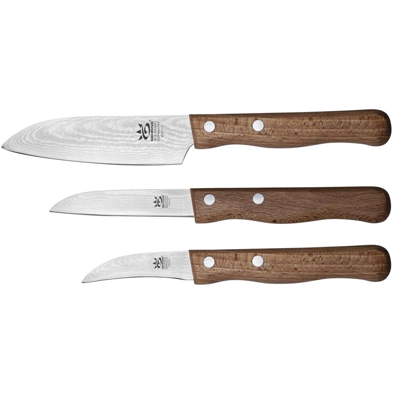 Lot de 3 couteaux de cuisine damassés - pack économique