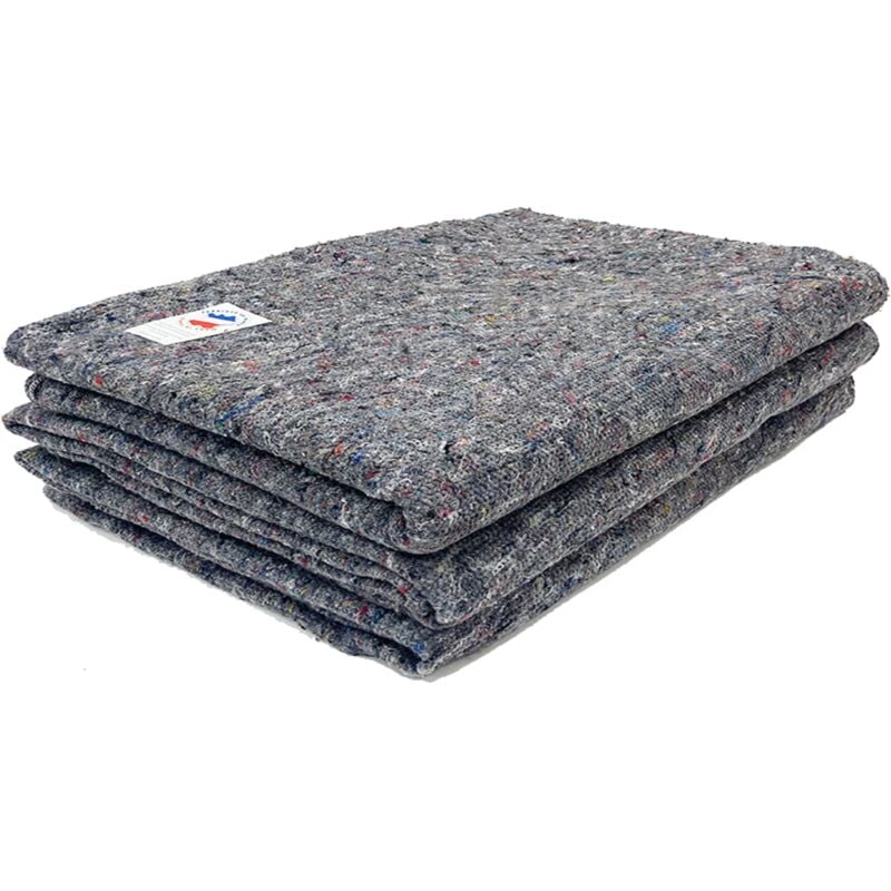 LNT - Lot de 3 Couvertures Garde Meuble pour Déménagement - Protection Meubles - Transport et Stockage - 150 x 200 cm - 330 g/m² - Couverture 100%