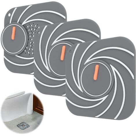 Lot de 3 crépines d'évier en silicone pour cuisine, 15 cm, anti-obstruction pour baignoire, universelles pour salle de bain, filtre les cheveux et prévient les odeurs