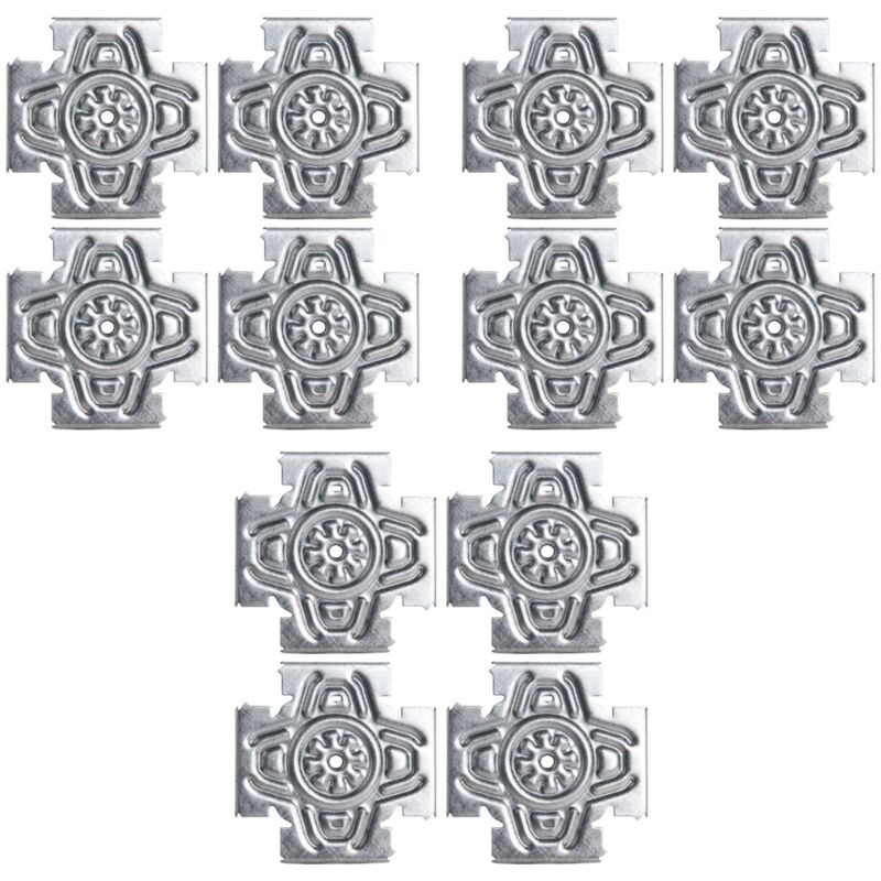 Lot de 3 Croix Solutions Semin système permettant de fixer des éléments type trappe de visite, fenêtre, porte dans une ossatures métallique