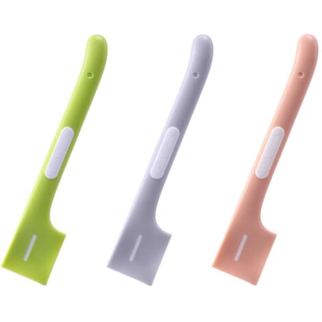 Lot de 3 Cuillères en Silicone pour Nourriture pour Animaux,Cuillères de Lait en Conserve pour Chat et Chiens,Cuillères Pratiques à Long Manche en Rose,Utensiles Alimentaires Pour Animaux de Compagnie
