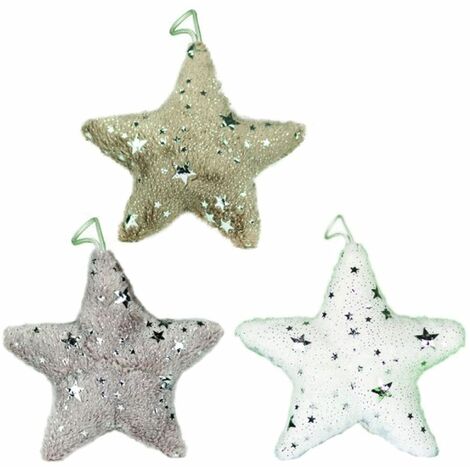 Lot de 3 Décorations De Sapin en peluche à Suspendre
