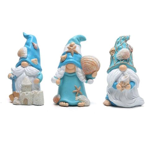Lot de 3 décorations pour la maison, style plage, suédois.