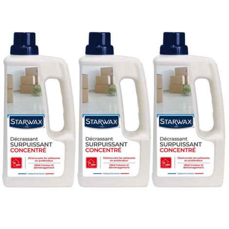 Lot de 3 Décrassants extrêmes ultra-concentrés multi-usages 1L STARWAX
