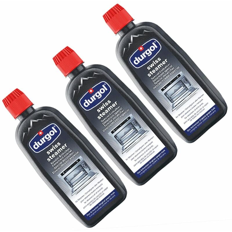 Lot de 3 détartrants spéciaux DURGOL pour cuiseurs à vapeur 500 ml (DU153) Four, cuisinière
