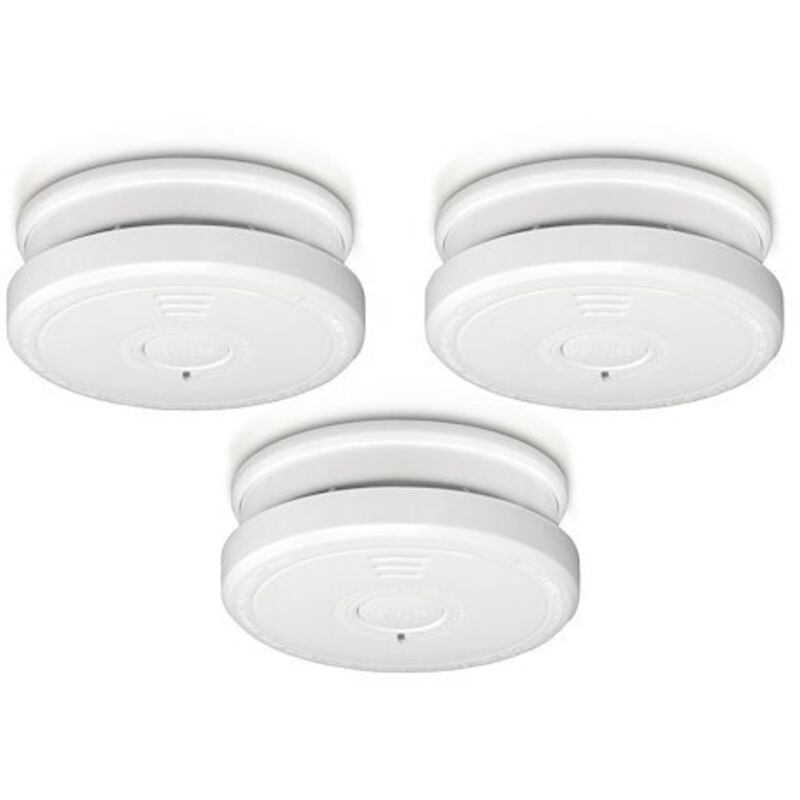 Alecto - Lot de 3 détecteurs de fumée conformes à la norme EN14604