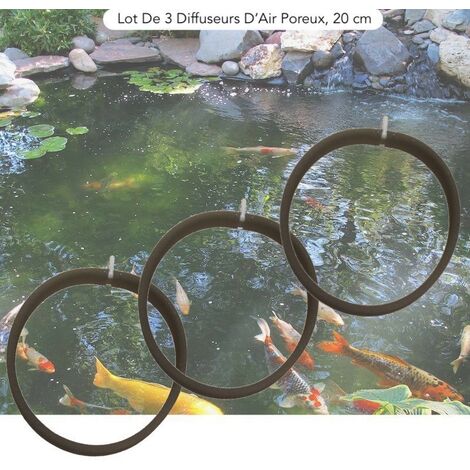 Lot De 3 Diffuseurs D'Air Bassin Poreux PREMIER PRIX 20 cm. à Lester Pour Bassins De Jardin