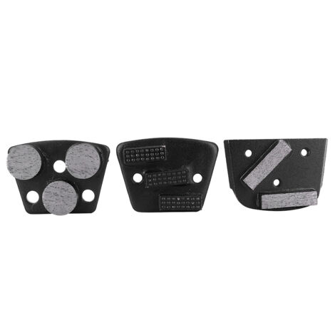 Lot de 3 disques diamantés pour ponçage et polissage de sols en béton, époxy ou ciment, outil professionnel.