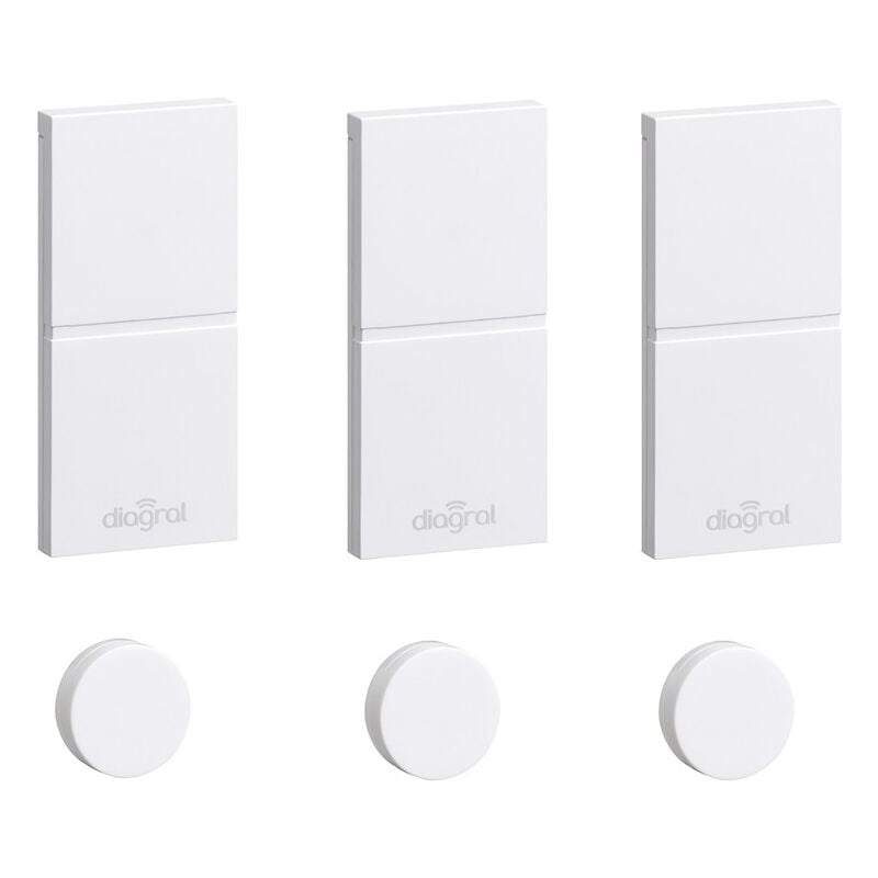 Pack de 3 détecteurs d'ouverture miniatures DIAG39APX Diagral