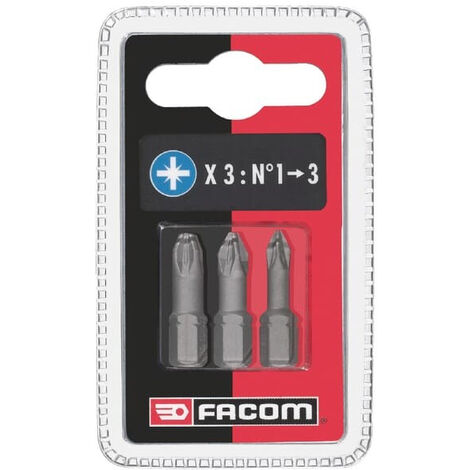 Lot de 3 embouts 25mm FACOM ED1J3