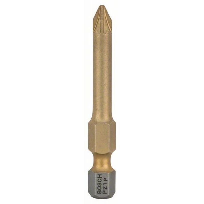 Lot de 3 embouts de vissage Max Grip Pozidriv PZ1 à queue 6 pans mâle 14 Longueur 49mm BOSCH 2607001598 - vue 3