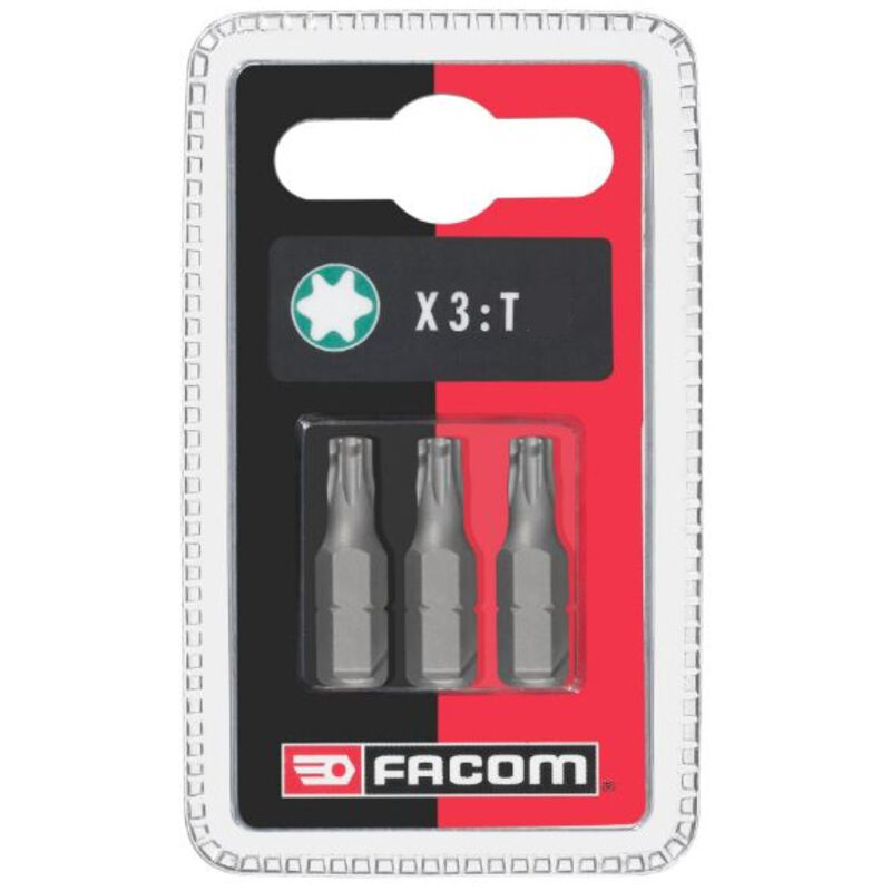 EX1 Jeux de 3 embouts standards série 1 Torx Facom EX140.J3 - vue 2