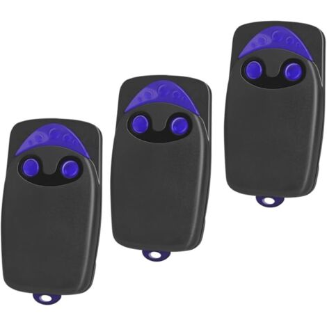 Lot de 3 émetteurs manuels pour ouvre-porte de garage, compatibles avec télécommande Nice FLO2, FLOXIR, FLOX2RGate, 433,92 MHz