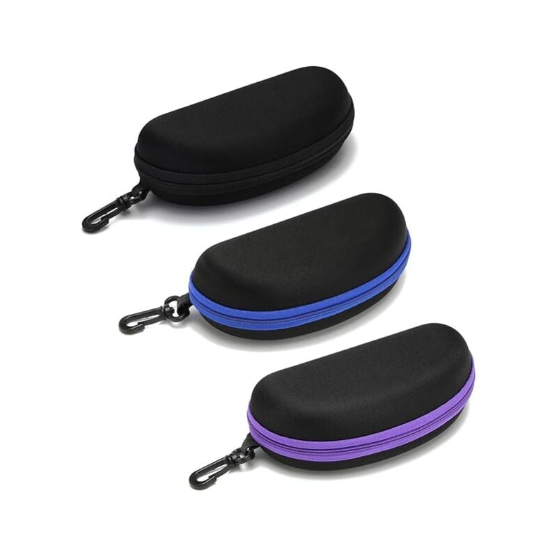 Fei Yu - Lot de 3 étuis à lunettes de soleil portables de voyage