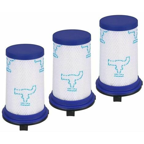 Lot de 3 Filtre de remplacement pour Rowenta Air Force 360 / X-Pert Essential 260 Aspirateur sans fil Cisea
