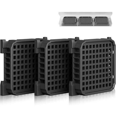 Lot de 3 filtres à charbon actif Fresh Air pour Liebherr réfrigérateurr, compatibles avec 9096989, 988246000, 988246001, 9882429, 9882460, remplace 7440021-00