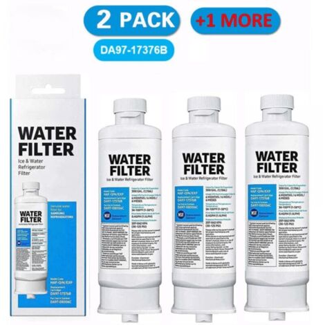 Lot de 3 filtres à eau de réfrigérat de rechange pour DA97-17376B DA97-08006C HAF-QIN HAF-QIN/EXP