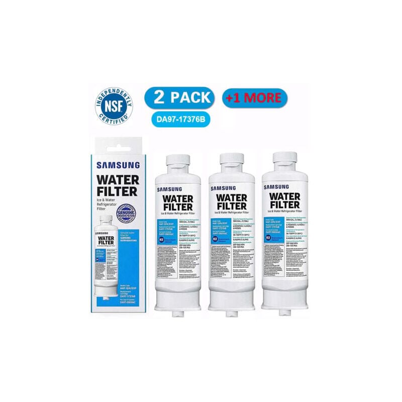 Lot de 3 filtres à eau de réfrigérateur de rechange pour Samsung DA97-17376B DA97-08006C HAF-QIN HAF-QIN/EXP