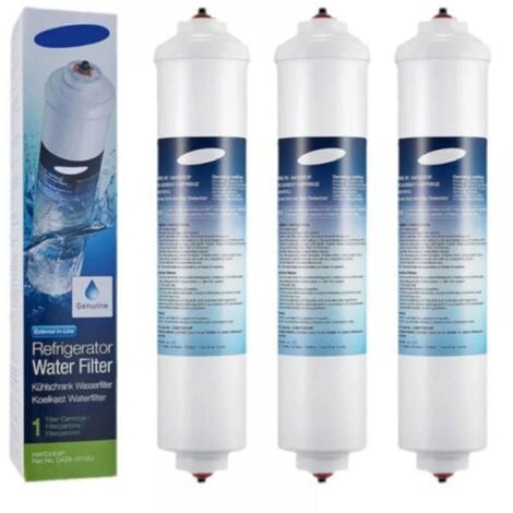 LONGZIMING Lot de 3 Filtres à Eau d'Origine DA29-10105J-Pièces détachées pour réfrigérateur-Compatible Réfrigérateur/Congélateur AEG, Bosch, Samsung, Electrolux, Siemens et Autres Marques