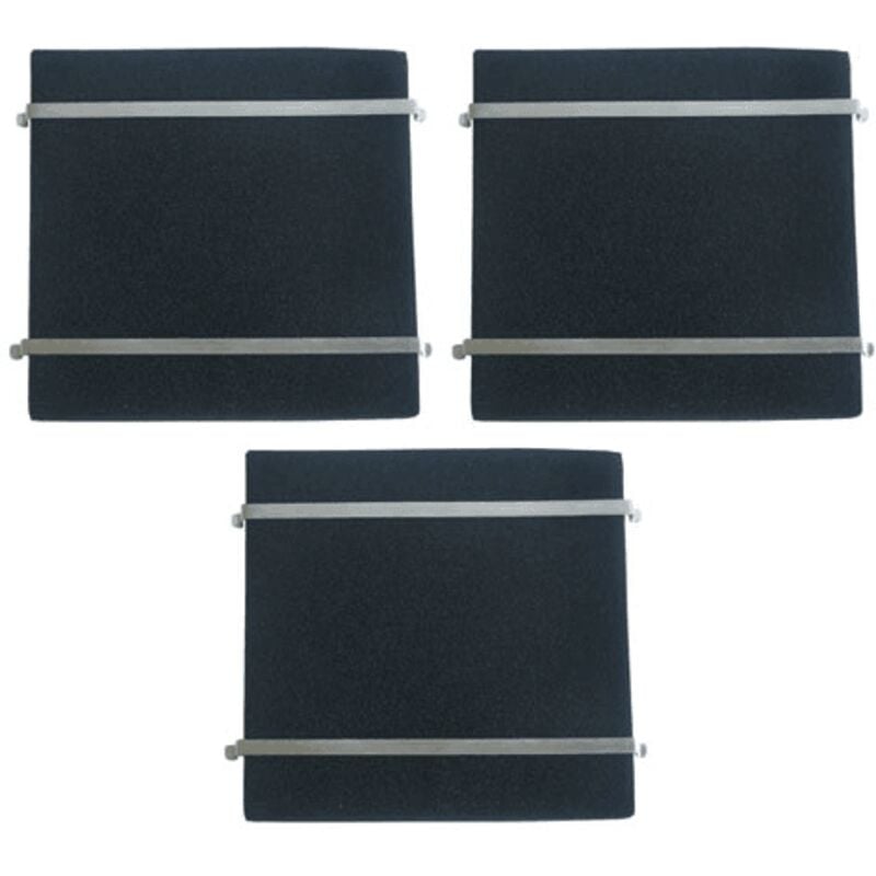 Brandt - lot de 3 filtres a charbon 240 x 220 m/m pour four sauter - 74X0998