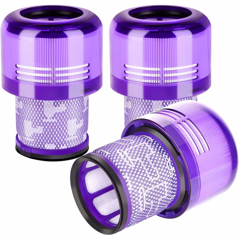 FlkwoH Lot de 3 filtres de rechange pour aspirateur Dyson lavable V11 V15 SV14 Cyclone Animal Absolute Totalement nettoyer l'aspirateur, remplacer