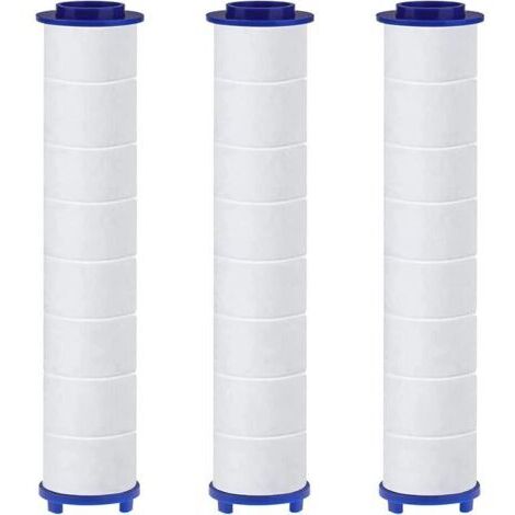 Lot de 3 Filtres en Coton PP avec Billes de Sulfite de Calcium pour HAPPUP Pommeau de Douche, Cartouche Sédiment Filtrée, Filtre Pomme Douche 10,5x2 cm