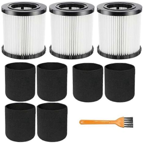 Lot de 3 filtres HEPA pour aspirateur DCV5801H avec 6 filtres à manchon en mousse --